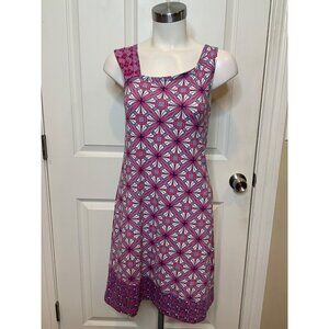 Title Nine Purple Red White Floral Sleeveless Athletic Mini Dress, Size Small